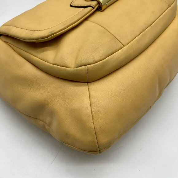 Coach Yellow Leather Kristen Covertible Hobo Bag F22306 - Picture 7 of 11